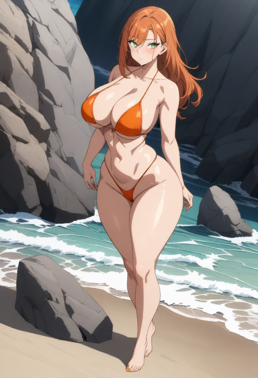 Bikini Nami anime art adult