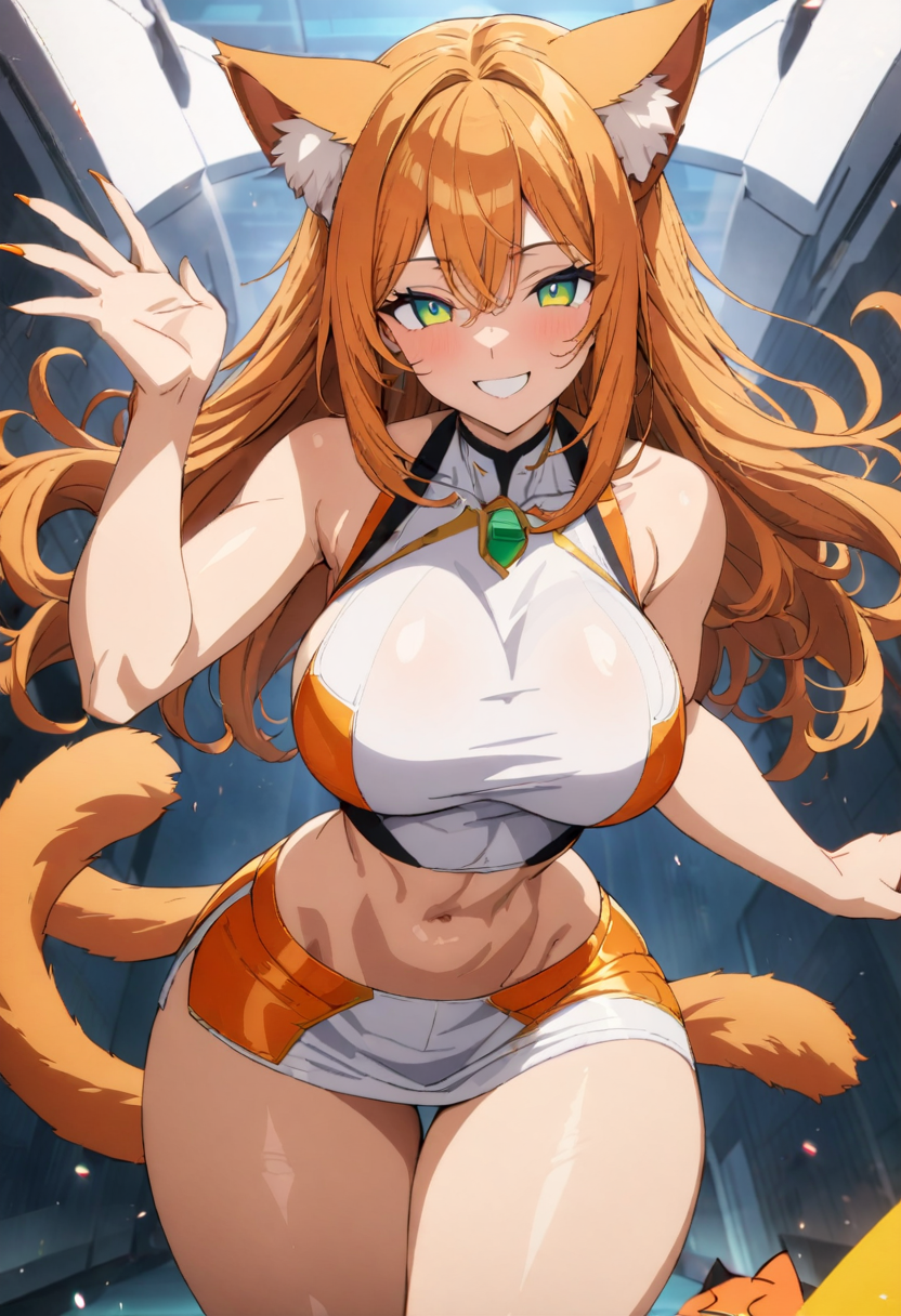 Ginger Tabby anime art adult