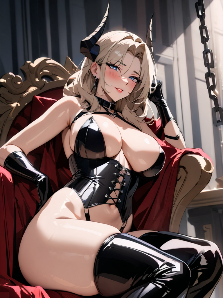 Throne Lilith anime art adult 21+