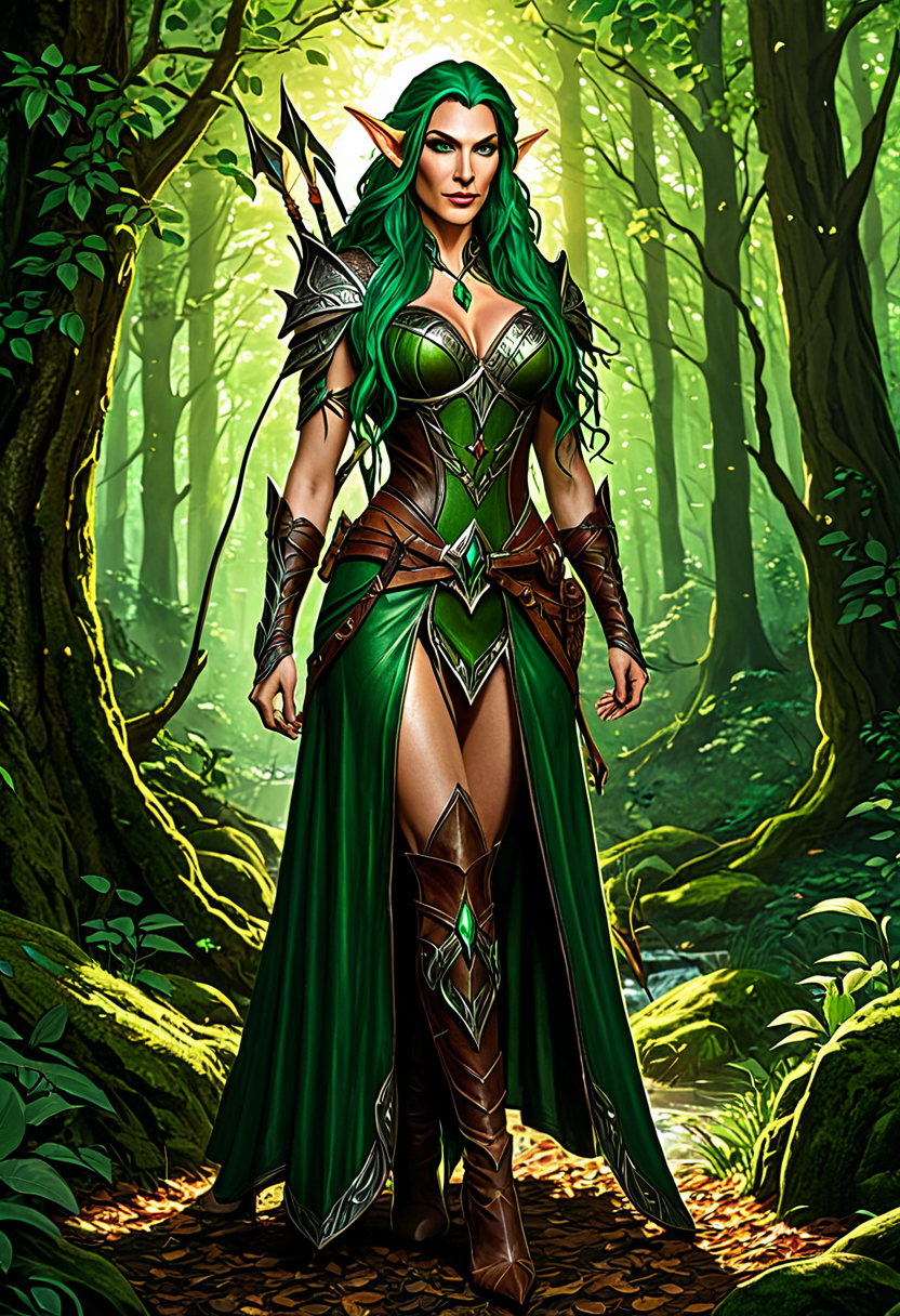 Sylvana Forest anime art adult 21+