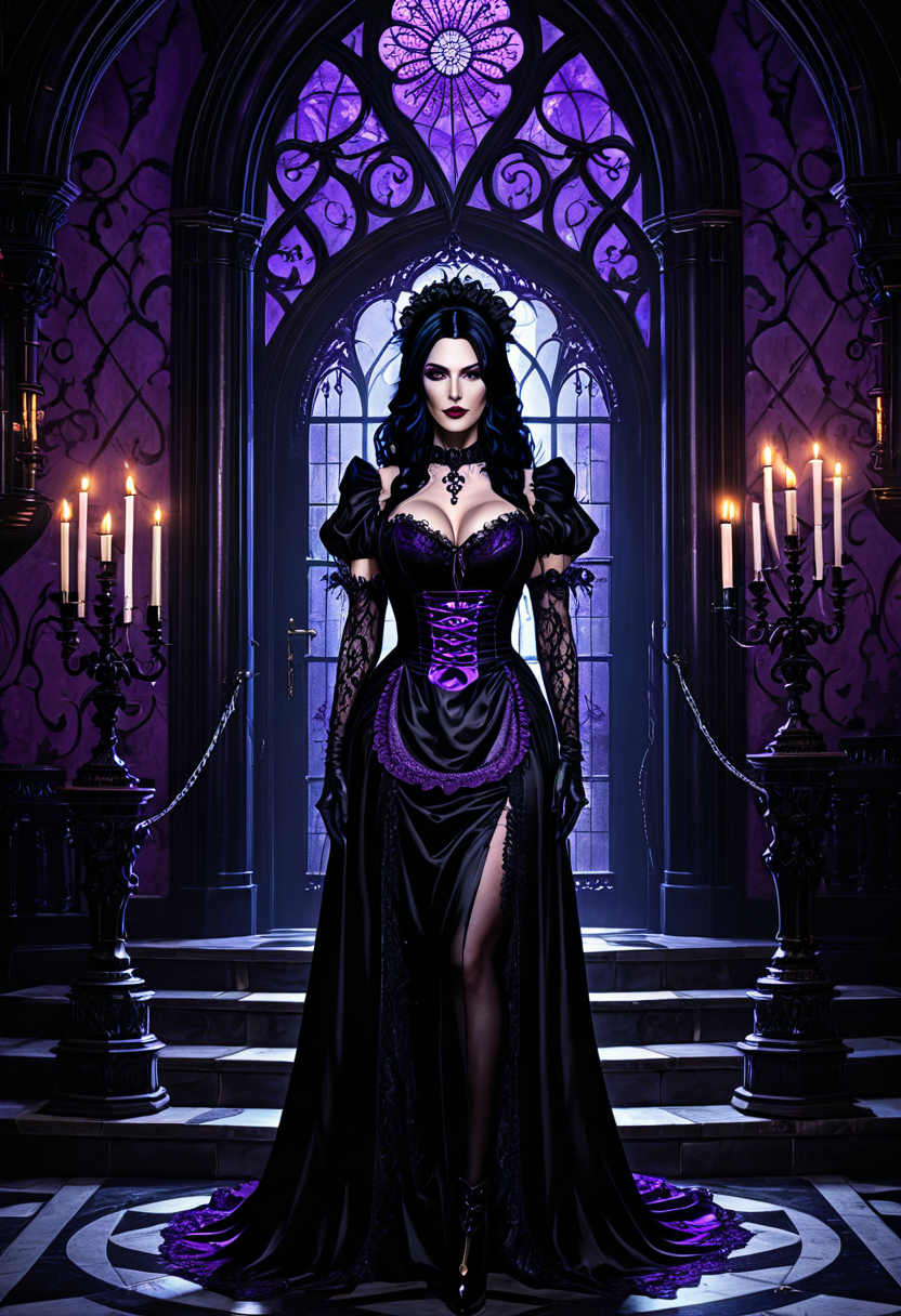 Noir Gothic Maid anime art adult 21+