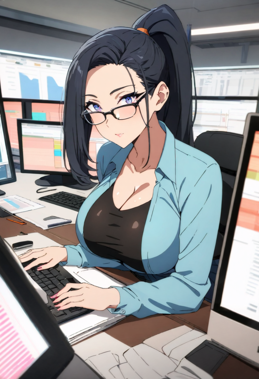 Analyst Riko anime art adult