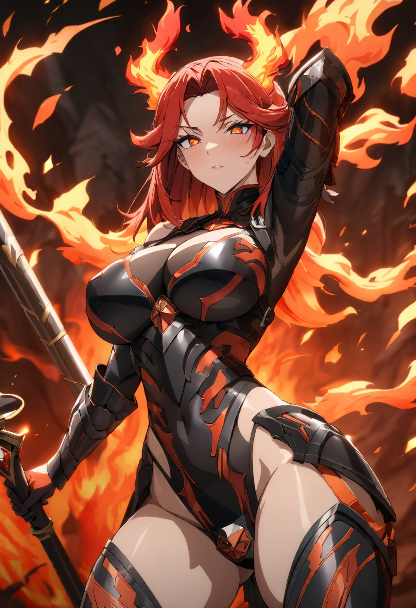 Flame General Ayra anime art adult