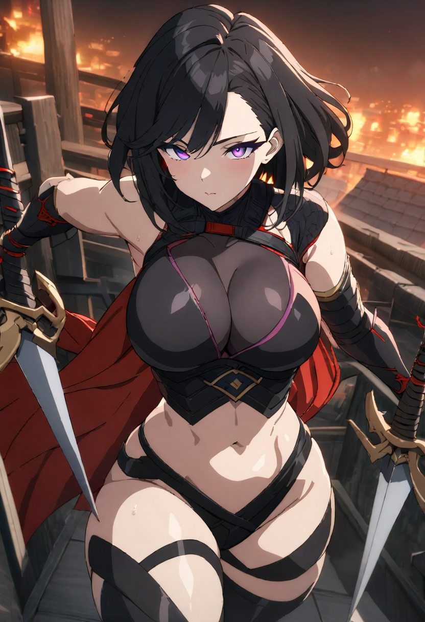 Shadow Blade Yuna anime art adult